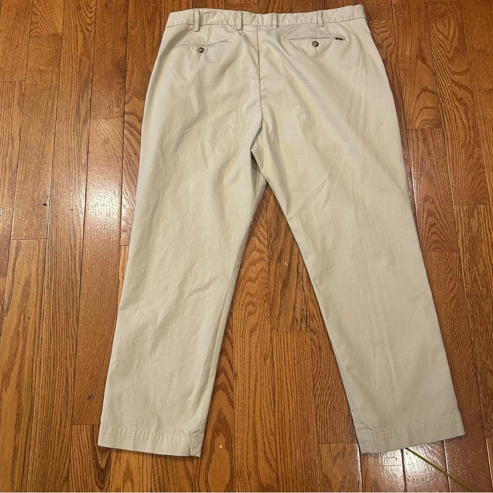 Polo Ralph Lauren Classic Fit Straight Leg Chino Pants Khaki 40x30 STF Newport - Picture 2 of 14